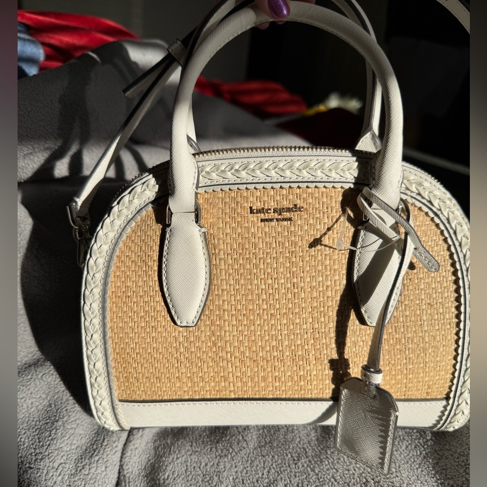 Kate Spade White and Tan Women's Bag
